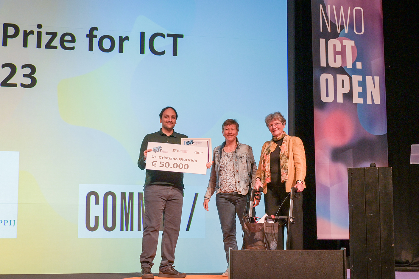 Dutch Prize for ICT research 2023 awarded to Dr. Cristiano Giuffrida